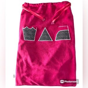 Melissa Beth Hot Pink Wash Dry and Repeat Laundry Travel Bag